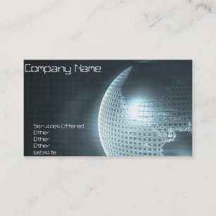Carte de visite Computer Earth
