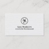 Carte De Visite Computer Programmer Software Developer (Devant)