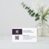 Carte De Visite Computer Programmer Technical Skills (Debout devant)