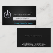 CARTE DE VISITE COMPUTER TECHNICIAN (Devant / Derrière)