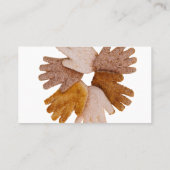 Carte De Visite Concept de cercle de mains multiculturelles à base (Dos)