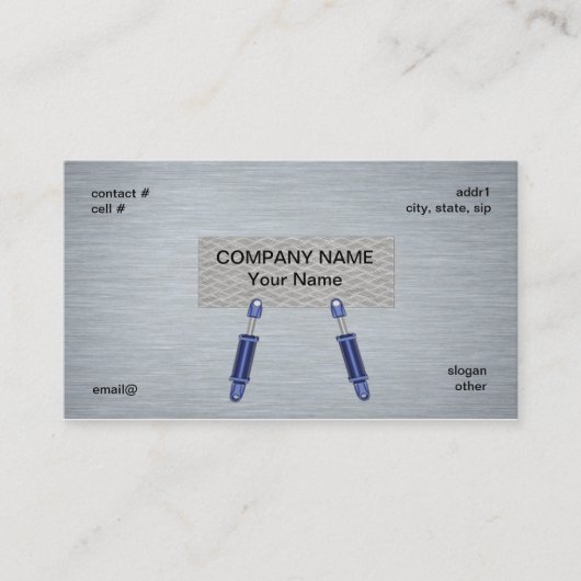 Carte De Visite concept de cylindre hydraulique (Devant)