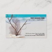 Carte De Visite Concept De Plage Et De Mer (Dos)