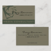 Carte De Visite Concepteur à la mode mousse de consultant en (Devant / Derrière)