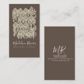 Carte De Visite Concepteur artisanal Macrame Artist (Devant / Derrière)