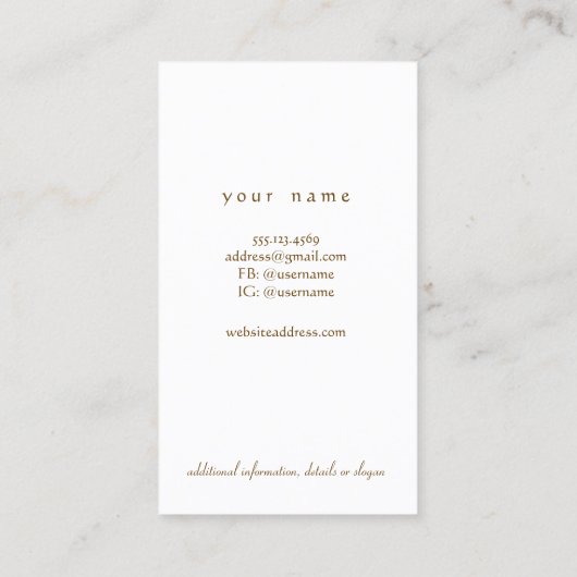 Carte De Visite Concepteur créatif Moth Unique (Dos)