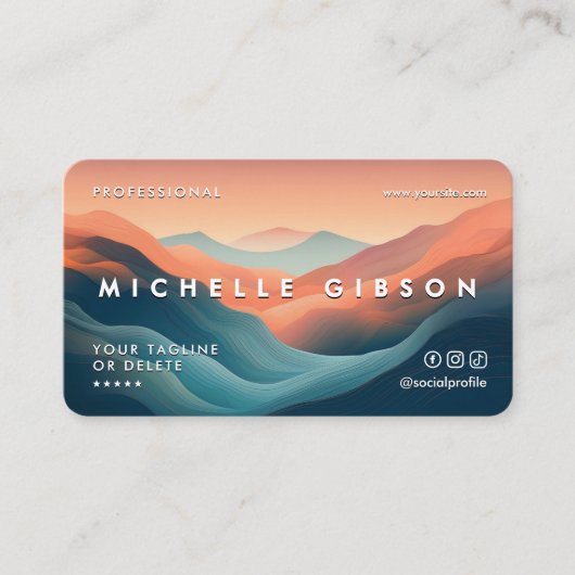 Carte De Visite Concepteur créatif professionnel minimal brillant (Devant)