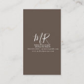 Carte De Visite Concepteur d'art artisanal de Macrame Artist (Dos)