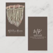 Carte De Visite Concepteur d'art artisanal de Macrame Artist (Devant / Derrière)