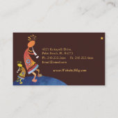 Carte De Visite Concepteur d'art Kokopelli unique (Dos)