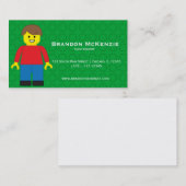 Carte De Visite Concepteur de bâtiments de blocs (Devant / Derrière)