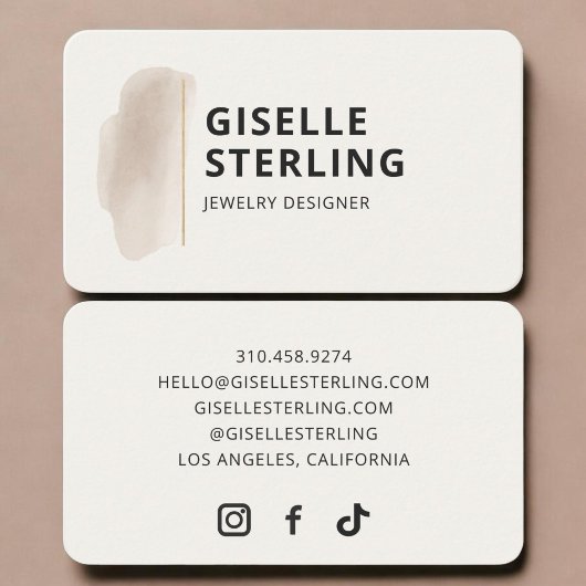 Carte De Visite Concepteur de bijoux