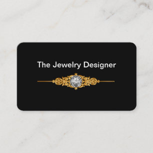 Carte De Visite Concepteur de bijoux élégants