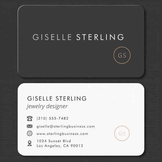 Carte De Visite Concepteur de Bijoux Professionnel