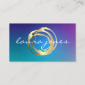 Carte De Visite Concepteur de cercle peint en or faux (Devant)