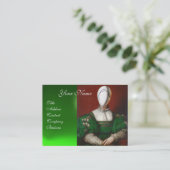 CARTE DE VISITE CONCEPTEUR DE COSTUME THÉATRIQUE MODE RENAISSANCE (Debout devant)