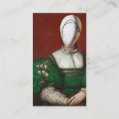 CARTE DE VISITE CONCEPTEUR DE COSTUME THÉATRIQUE MODE RENAISSANCE (Dos)