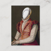 CARTE DE VISITE CONCEPTEUR DE COSTUME THÉATRIQUE MODE RENAISSANCE (Dos)
