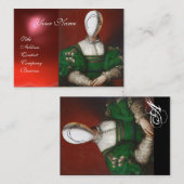 CARTE DE VISITE CONCEPTEUR DE COSTUME THÉATRIQUE MODE RENAISSANCE (Devant / Derrière)