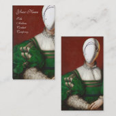 CARTE DE VISITE CONCEPTEUR DE COSTUME THÉATRIQUE MODE RENAISSANCE (Devant / Derrière)