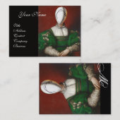 CARTE DE VISITE CONCEPTEUR DE COSTUME THÉATRIQUE MODE RENAISSANCE (Devant / Derrière)