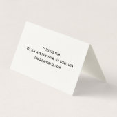 Carte De Visite Concepteur de jardins (Dos)