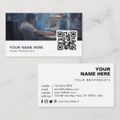 Carte De Visite Concepteur de jeux vidéo Code QR (Devant / Derrière)