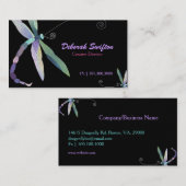 Carte De Visite Concepteur de libellules moderne et élégant (Devant / Derrière)