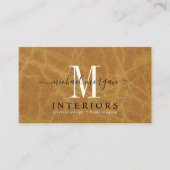Carte De Visite Concepteur de l'intérieur Moderne Simple Script En (Devant)