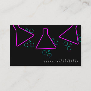 Carte De Visite Concepteur de logo d'intérieur de lavage de voitur
