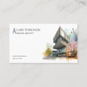Carte De Visite Concepteur de marque de constructeur d'architecte (Dos)