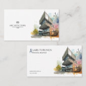 Carte De Visite Concepteur de marque de constructeur d'architecte (Devant / Derrière)