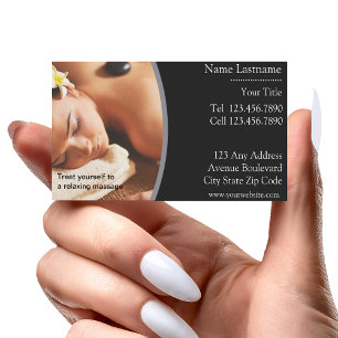 Carte De Visite Concepteur de massage zen