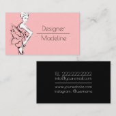 Carte De Visite Concepteur de mode (Devant / Derrière)