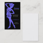 Carte De Visite Concepteur de mode (bleu ardoise clair) (Devant / Derrière)