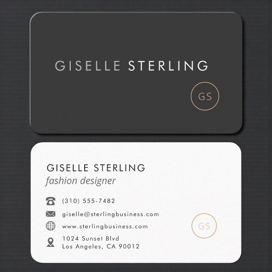 Carte De Visite Concepteur de mode professionnel