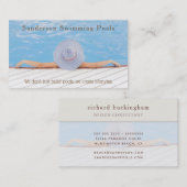 Carte de visite concepteur de piscine (Devant / Derrière)