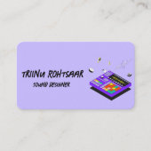 Carte De Visite Concepteur de sons (Devant)