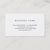 Carte De Visite Concepteur de vêtements - Points Royal Blue Gold (Dos)