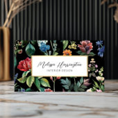 Carte De Visite Concepteur d'élégance botanique vintage