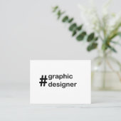 Carte De Visite Concepteur Designer Graphique (Debout devant)
