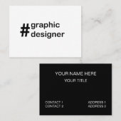 Carte De Visite Concepteur Designer Graphique (Devant / Derrière)