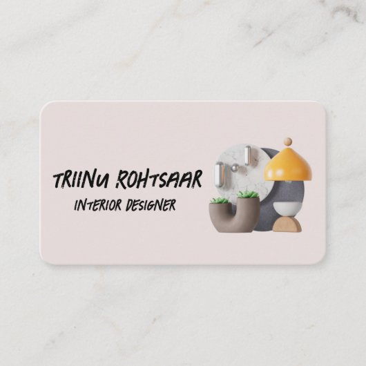 Carte De Visite Concepteur d'intérieur (Devant)