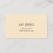 Carte De Visite Concepteur d'intérieur (Dos)