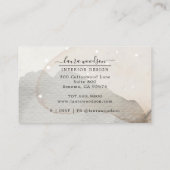 Carte De Visite Concepteur d'intérieur de formes d'aquarelle Abstr (Dos)