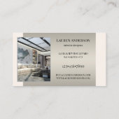 Carte De Visite Concepteur d'intérieur de portefeuille (Dos)