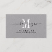 Carte De Visite Concepteur d'intérieur Moderne Simple Script Entre (Devant)