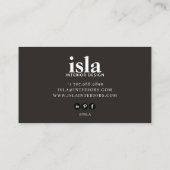 Carte De Visite Concepteur d'intérieur Texture Rose Pêche Douce (Dos)