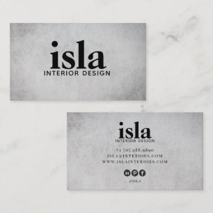 Carte De Visite Concepteur d'intérieur Texture Sauge Douce