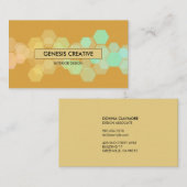 Carte De Visite Concepteur d'or en ambre glacé (Devant / Derrière)